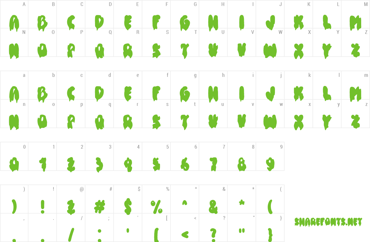 Font Halloween Melted preview